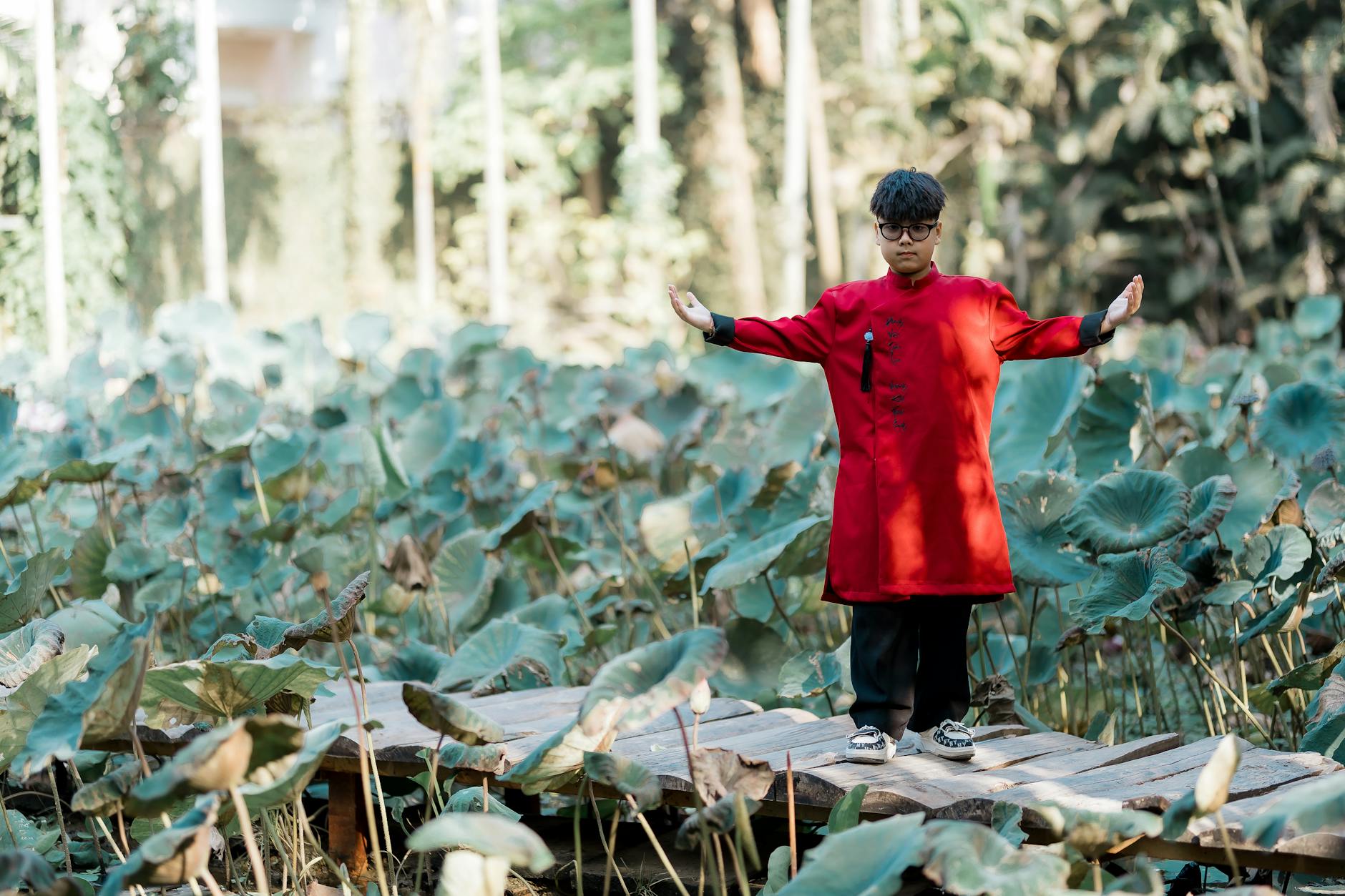 eight pieces of brocade