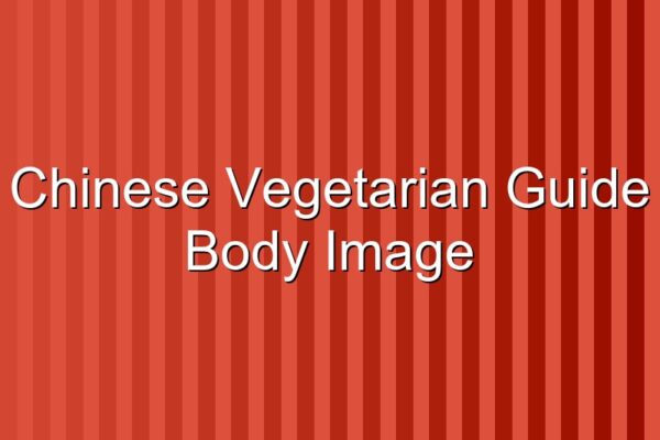 Chinese Vegetarian Guide
