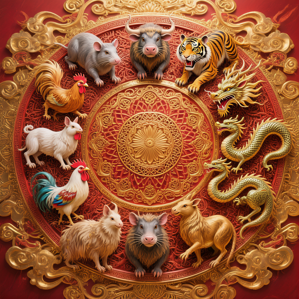 Twelve Chinese Zodiac Animals