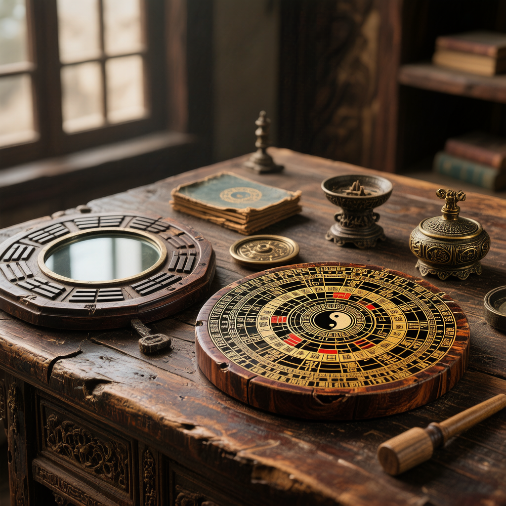 Traditional Feng Shui Compass and Bagua