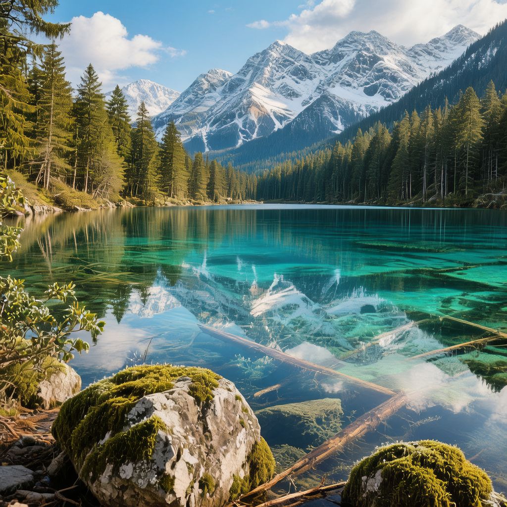Jiuzhaigou Valley colorful lakes scenic view