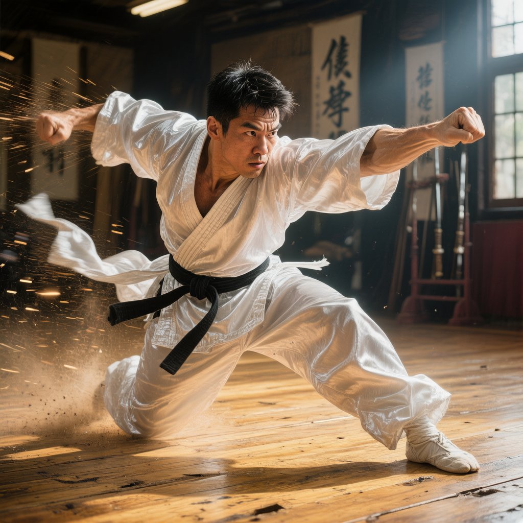 Xing Yi Quan smashing fist Pi Quan technique demonstration