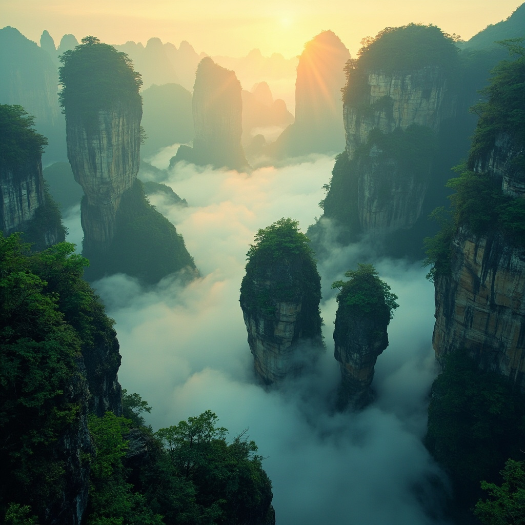 Zhangjiajie National Forest Park: Avatar Mountains Adventure